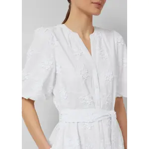 Baumwollkleid mit Raffung und Stoffgürtel Damen s.Oliver image-3