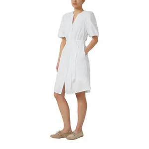 Baumwollkleid mit Raffung und Stoffgürtel Damen s.Oliver image-6