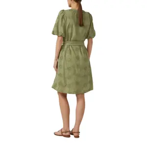 Baumwollkleid mit Raffung und Stoffgürtel Damen s.Oliver image-5