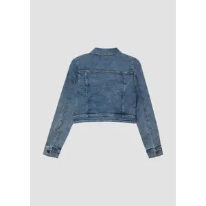 Veste en denim coupe Regular avec effet usé et délavage fille s.Oliver image-3