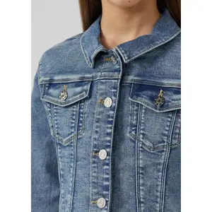 Veste en denim coupe Regular avec effet usé et délavage fille s.Oliver image-6
