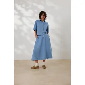 Midi-Jeansrock mit Gürtelschlaufen und italienischen Taschen Damen s.Oliver image-2