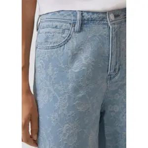 Hochtaillierte Regular Fit Weite Jeans 5 Taschen Damen s.Oliver Suri image-3