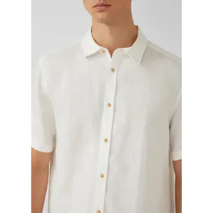 Chemise légère en lin avec col italien s.Oliver image-3