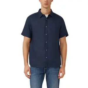 Chemise légère en lin avec col italien s.Oliver image-2