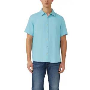 Chemise légère en lin avec col italien s.Oliver image-2