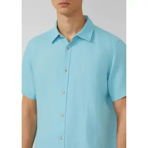 Chemise légère en lin avec col italien s.Oliver image-3