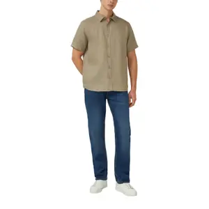 Chemise légère en lin avec col italien s.Oliver image-6