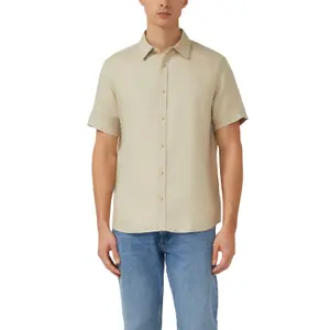 Chemise légère en lin avec col italien s.Oliver image-2