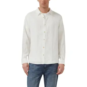Chemise en lin de qualité supérieure avec col italien s.Oliver image-2