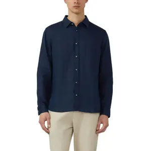 Chemise en lin de qualité supérieure avec col italien s.Oliver image-2