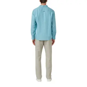 Chemise en lin de qualité supérieure avec col italien s.Oliver image-5