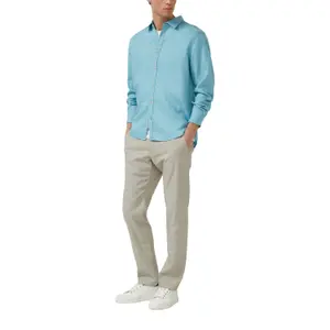 Chemise en lin de qualité supérieure avec col italien s.Oliver image-6