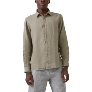 Chemise en lin de qualité supérieure avec col italien s.Oliver image-2