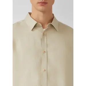 Chemise en lin de qualité supérieure avec col italien s.Oliver image-3