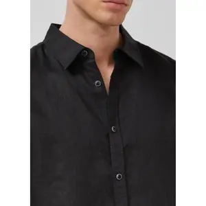 Chemise en lin de qualité supérieure avec col italien s.Oliver image-3