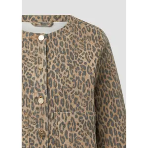 Women's Leopard Print Denim Jacket s.Oliver image-6