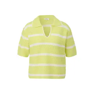 Pull de algodón mezclado con cuello en V mujer s.Oliver image-0