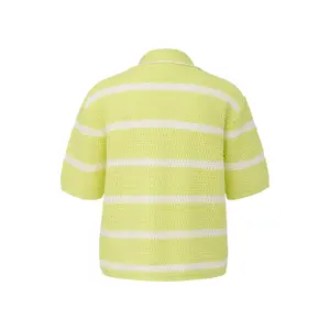 Pull de algodón mezclado con cuello en V mujer s.Oliver image-1