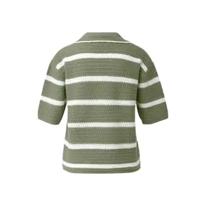 Pull de algodón mezclado con cuello en V mujer s.Oliver image-1