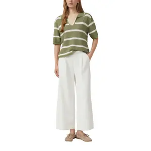 Pull de algodón mezclado con cuello en V mujer s.Oliver image-6