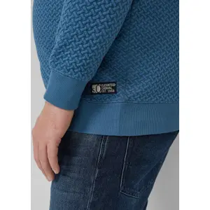 Sweatshirt avec logo et surpiqûres matelassées s.Oliver image-3