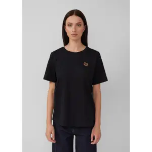 Γυναίκειο βαμβακερό T-shirt με κεντητική διακόσμηση s.Oliver image-6
