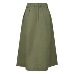 Midikleid aus Baumwolle mit elastischem Bund und paspelierten Taschen Damen s.Oliver image-1