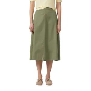 Midikleid aus Baumwolle mit elastischem Bund und paspelierten Taschen Damen s.Oliver image-2