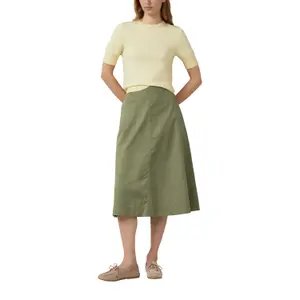 Midikleid aus Baumwolle mit elastischem Bund und paspelierten Taschen Damen s.Oliver image-6