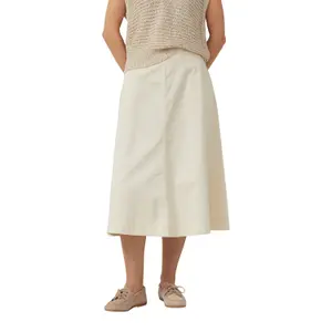 Midikleid aus Baumwolle mit elastischem Bund und paspelierten Taschen Damen s.Oliver image-2