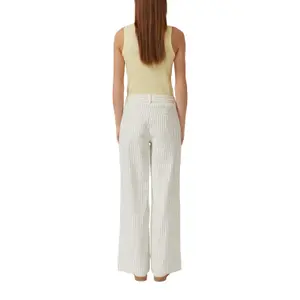 Dame brede broek met stoffen riem s.Oliver image-5