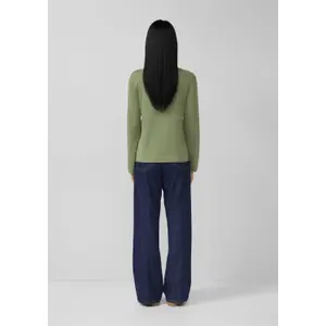 Jersey de algodón y viscosa mezclados mujer s.Oliver image-4