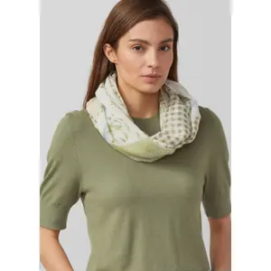 Cuello con motivos florales mezclados y diseño a cuadros mujer s.Oliver image-3