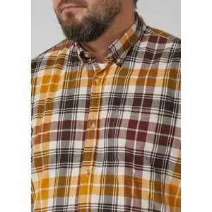 Check Shirt with Button-Down Collar and Curved Hem s.Oliver image-3