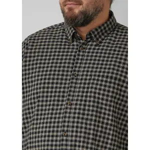 Check Shirt with Button-Down Collar and Curved Hem s.Oliver image-3