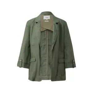 Langärmlige Leinenjacke mit Klappentaschen und Reverskragen für Damen s.Oliver image-0