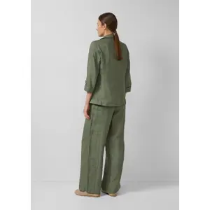 Langärmlige Leinenjacke mit Klappentaschen und Reverskragen für Damen s.Oliver image-4