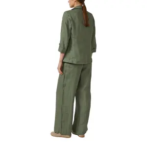 Langärmlige Leinenjacke mit Klappentaschen und Reverskragen für Damen s.Oliver image-5