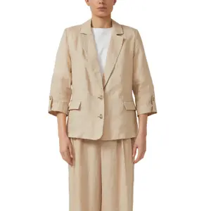 Langärmlige Leinenjacke mit Klappentaschen und Reverskragen für Damen s.Oliver image-2
