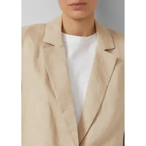 Langärmlige Leinenjacke mit Klappentaschen und Reverskragen für Damen s.Oliver image-3