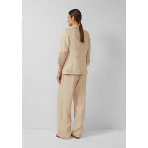Langärmlige Leinenjacke mit Klappentaschen und Reverskragen für Damen s.Oliver image-4