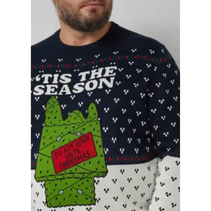 Maglione in maglia jacquard con motivi di Natale s.Oliver image-3