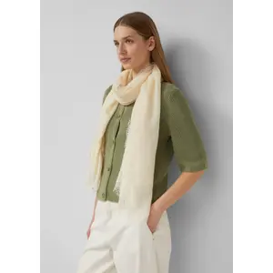 Lightweight Fabric Scarf with Lace Trim Women's s.Oliver image-3