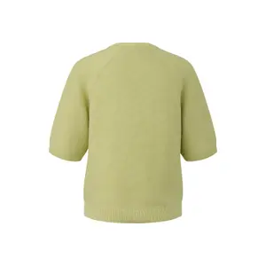 Pull de algodón mezclado con cuello en V mujer s.Oliver image-1