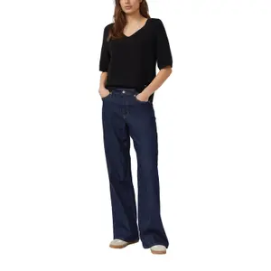 Pull de algodón mezclado con cuello en V mujer s.Oliver image-6