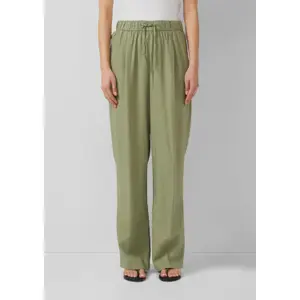 Leinenmix-Hose mit Rüschen und elastischem Bund für Frauen s.Oliver image-3