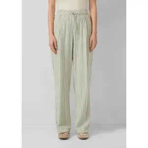 Leinenmix-Hose mit Rüschen und elastischem Bund für Frauen s.Oliver image-3