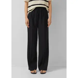 Leinenmix-Hose mit Rüschen und elastischem Bund für Frauen s.Oliver image-3