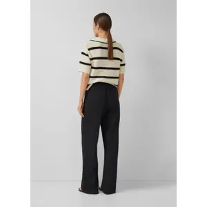Leinenmix-Hose mit Rüschen und elastischem Bund für Frauen s.Oliver image-4